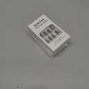 5 x Cat Eye Nails Short Squoval, Shimmery Black, Small Size Press on False Nails, 24 Reusable Fake Nails With Stick on Adhesive Tabs