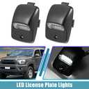 X AUTOHAUX LED License Plate Light Tag Lamp Assembly for Toyota Tacoma 2005-2015 for Toyota Tundra 2000-2002 2004-2013 Full LED Rear Number License Plate Lamp White Light 2pcs