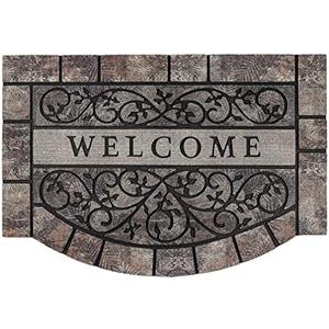 MTOUOCK Thick Welcome Mats Outdoor, 24 * 36" Large Front Door Mat Entrance, Durable Welcome Mat for Front Door, Heavy Duty No Slip Rubber Outdoor Mats for Home Entrance