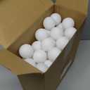 Hanaive 100 Pack Table Tennis Balls Multi Colored 40mm Plastic Balls Bulk Washable Small Game for Carnival Pool Games, Party Decoration Pet Toy (White)