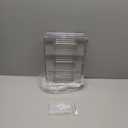 LARGER Compartment - Stackable Water Bottle Organizer Holder - for Stanley & Others' Large Tumbler - Clear Wine Rack, Cup Bottle Holder for Cabinet Home Countertop Fridge Pantry Shelf, 3 Tier Hold 9