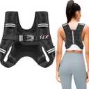 FUFF Weighted Vest 10lb Weights with Reflective Stripe, Weighted Vest for Men Women Strength Training Running Walking Jogging