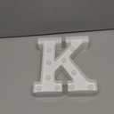 Pooqla LED Marquee Letter Lights, Warm White and Cool White Decorative Lighted Letters, Light Up Alphabet Letters for Boys Girls, Party, Wedding, Bar, Night Light, Birthday Decoration, Letter K