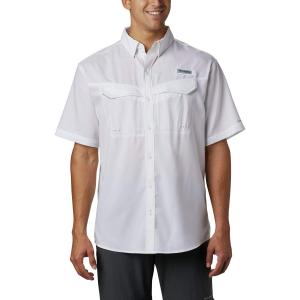 Columbia Sportswear Men's Low Drag Off Shore Short Sleeve Shirt (Big), White, 1X