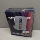 MAXEVE Electric Heated Throw Faux Rabbit Fur Blanket with 8 Heating Levels & 8 Hours Auto Off, Fast Heating Warm Cozy Sherpa Washable Blanket with Over-Heat Protection, ETL Certification, Grey