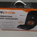 CARSHION Back Massager with Heat,Heated Seat Cover Cushion with 5 Vibrating Massage Nodes Chair Pad for Pain Relief Home Office Use (Black)