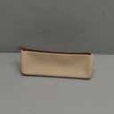 Mr. Pen- Silicone Pencil Case Pouch, Warm Beige, Aesthetic Triangular Design, Multipurpose, Aesthetic Pencil Case Small, Silicone Makeup Bag