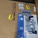 Delta Children Kids Table and Chair Set (4 Chairs Included), Grey/Blue