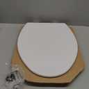 Bemis 1500EC 390 Lift-Off Wood Elongated Toilet Seat, Cotton White (Pack of 1)