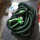 Garden Hose 50ft, Non-Expanding Water Hose, Lightweight, Kink Free, Sturdy, Leak-Proof, Portable, Flexible Hose with 10 Function Nozzle for Outdoor, Yard, Lawn, Car Wash and Camper Use