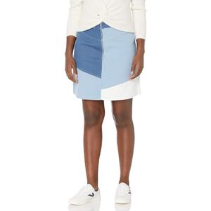 SUGARLIPS Levine Color Block Denim Mini Skirt