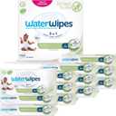 WaterWipes Sensitive+ Baby & Toddler Wipes, 3-In-1 Cleans, Cares, Protects, 99.9% Water, Textured Clean, Unscented & Hypoallergenic, 1080 Count (18 Packs)