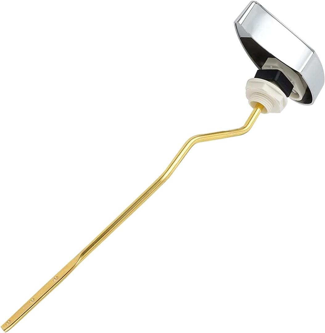 kingsea Toilet Trip Levers, 1 Pack Flush Tank Lever Chrome Finish Toilet Handle, Universal Tank Flush Lever Replacement Handle Compatible with TOTO THU068#CP Trip Lvr for St743S