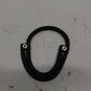 Gimme Beauty Medium Hold Hair Bands - Seamless Nylon & Spandex Ties for All Hair Types - Damage-Free, Comfort Fit Ponytail Holders - No-Crease Elastic Bands for Daily Use - Black Onyx, 1 Pack