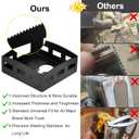 Square Slot Cutter, Stainless Steel Drywall Outlet Cutter Compatible with Dewalt 20V & Milwaukee M18 Oscillating Tools, One Step in Place Electrical Box Cutter for Drywall (Square)