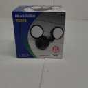 GLOBE Electric 10W Twin Head Motion Sensor LED Flood Light, 1000 Lumens, 180 Detection, 40-Ft Range, 4000K Daylight, Hardwired, Weather Resistant, 17000200 (Black, 1000 LM)