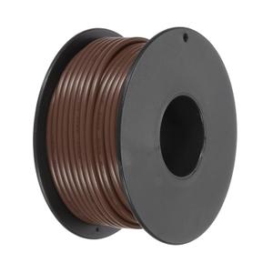 MECCANIXITY 18AWG Stranded PVC Hookup Wire 15m/50ft Brown, Electrical UL1007 Spool Tinned Copper Wire for Internal Connecting, Marine