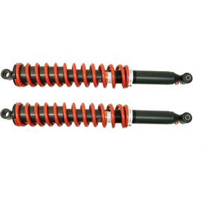 Monster Performance Rear Shocks for Honda Rincon 650 2003-2005, Left & Right, Monotube, Red, Responsive Handling, Optimal Damping, Quality Tested, Gas-charged, Anti-foam, Anti-shear, Adjustable