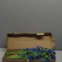 10 PCS Silk Flowers with Long Stems Artificial Flower for Tall Vase Outdoors Fake Babys Breath Bouquet Faux Floral Wedding Party Decoration Home Indoor Table Centerpiece Decor (Blue)
