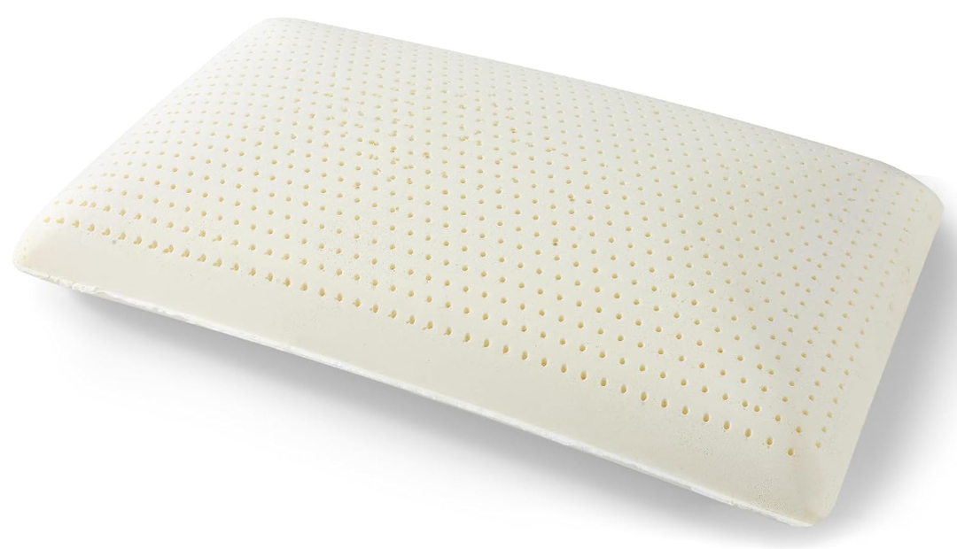 YFICBIK Talalay 100% Natural Premium Latex Pillow,Bed Pillow for Sleeping with Removable Cotton Cover, Helps Relieve Pressure, Breathable, Pressure Relief, Durable, Best Gift (Queen (Medium))