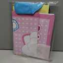 Pin The Bow on The Cat Birthday Party Game, Pink White Theme Party Supplies with 24 Stickers & Large Poster, Girls Birthday Party Favors Decorations Gifts for Teenagers