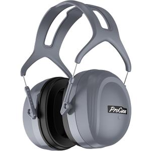 ProCase Extra Large SNR 37dB Noise Cancelling Headphones, NRR 30dB Hearing Protection Ear Muffs for Adults Noise Reduction, Wide Size Adjustment and Comfortable -Grey