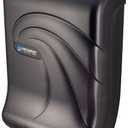 San Jamar Ultrafold Plastic Paper Towel Dispenser for Bathroom, Black, 11.75"w X 18.5"d X 6.5"h