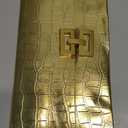 Verdusa Women's Clutch Evening Bags Trendy Envelope Handbags Metallic Purses Formal Wedding (Gold)