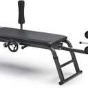 Sunny Health & Fitness No-Hang Traction & Stretch Decompression Table for Back Pain Relief, Adjustable Stretch Bench, 400 LB Capacity, One Size