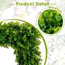 Boxwood Wreaths for Front Door Decor, 20" Artificial Greenery Square Wreath Decorations for Spring Summer Home Door Window Outside Wall Indoor Outdoor Porch and Birthday Wedding Party