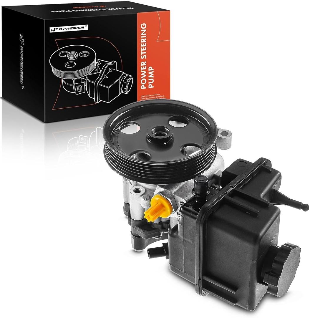 A-Premium Power Steering Pump, with Reservoir & Pulley, Compatible with Mercedes-Benz Sprinter 2500 2014-2017, Sprinter 3500 2014-2017, L4 2.1L Diesel, Replace # A0064666601, 006466660180