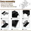 Coffee Cup Dispenser Countertop - Disposable Cup Organizer with Stand, Cup and Lid Holder, Paper Cup Holder for Cafe, Home Coffee Bar, Bathroom, Office Kitchen, Break Room, Restaurant (1Row-White)