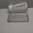 Clear Plastic Fridge Organization Bins With Lids, 4-Pack