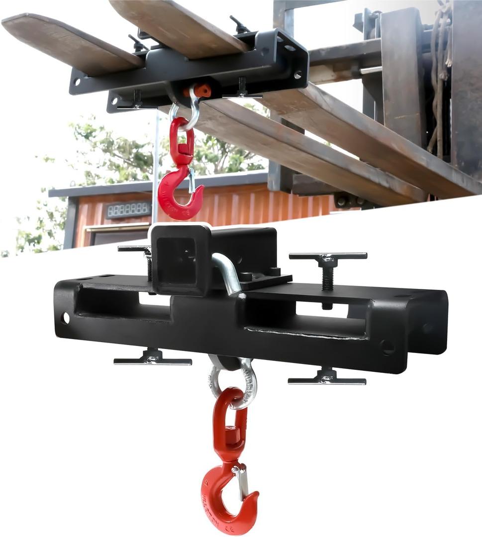 Heavy Duty Forklift Lifting Hook with Trailer Hitch