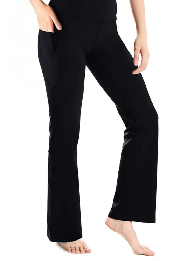 Yogipace,27"/29"/31"/33"/35"/37",Women's Bootcut Yoga Pants Lounge Workout Pants with Side Pockets XXL