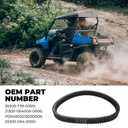 JERBOR CVT Clutch Drive Belt Fit for Hisun UTV ATV 500 700 450 550 750 Massimo MSU 500 700 UT500 700, for Axis 500 700 750 Cub Cadet Challenger Sector 550 750 Vector 500 700, Replace 25300-F39-0000