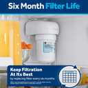 GE MWF Refrigerator Water Filter, Genuine Replacement Filter, Certified to Reduce Lead, Sulfur, and 50+ Other Impurities, Replace Every 6 Months for Best Results, Pack of 1