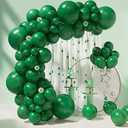 Green Balloons 85 pcs Dark Green Balloons Garland Arch Kit 5/ 10/ 12/ 18 Inch Different Sizes Green Matte Latex Balloons for Jungle Safari Party Decorations Baby Shower Birthday Party Decorations