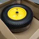 AR-PRO (2-PACK) 4.80/4.00-8" Tire and Wheel, 16" Pneumatic Tire Wheels with 3/4" Bearings and 3" Centered Hub for Wheelbarrow, Hand Truck, Garden Carts, Yard Wagon Dump Cart (Extra 5/8" Bearings)