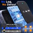 2026 Upgrade 3 in 1 Screen Mirror iOS Phone, Wired to Wireless CarPlay Adapter, 5.0GHz Bluetooth 5.4 Dongle for OEM Wired CarPlayNot for Netflix/Hulu