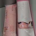 Cute Cat 2.4G USB Wireless Keyboard and Mouse Combo, Silent Keys, Candy Colors, Compatible with Notebook, PC (Pink-110Keys)