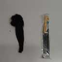 0.4cm and 0.6cm Width 4-16 Inch 10-100 Strands Options 100% Human Hair Dreadlock Extensions for Men Women Kids Full Handmade Human Loc Extensions with Needle and Comb(0.4cm, 6inch, 10Strands)