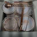 COPPER-BAR Moscow Mule Copper Mugs - Unique HANDCRAFTED Gift Set of 4, Hammered by Artisan, 100% Pure Solid Copper Cups 16oz for Drinking Water & Cocktails, Include 19 Pcs accessories & Special Opener