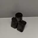 1 Pc Square Curved Slant Cut Dual Exhaust Tip for Toyota Raize Bolt on 2.4" Inlet 5.8" Outlet 6.7" Length Stainless Steel Black Rear Tailpipe