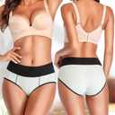 Eiggam Underwear for Women, Women's Cotton Underwear, Soft Women Briefs, Ladies Comfort Breathable Underpants Panties X-Large