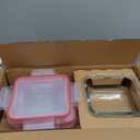 Pyrex Freshlock 10-Pack Mixed Sized Airtight Glass Food Storage Container Set, Non Toxic, BPA-Free Leakproof Locking Lids