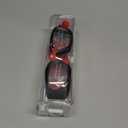 Swim Goggles, Unisex Adult Swimming Goggles Anti Fog Anti UV No Leakage Wide View for Men Women Youth (Black Red/Clear)