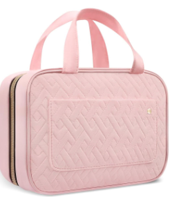 HOTOR Travel Toiletry Bag for Women with Hanging Hook - Portable Cosmetic Case, Toiletry Bag for Traveling Women, Waterproof Travel Essentials, Pink HOTOR Travel Toiletry Bag for Women with Hanging Hook - Portable Cosmetic Case, Toiletry Bag for Traveling Women, Waterproof Travel Essentials, Pink