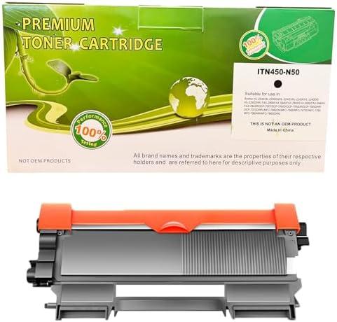K-ZIN TN450 TN420 Toner Cartridge(with Chip) Compatible with Brother TN450 TN420 Toner for ICF280X/CE505X/CRG119-N50 Printer (Black,1 Pack)