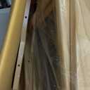 Casual Home Director's Chair ,Natural Frame/Black Canvas,30" - Bar Height